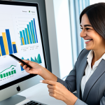 **

A professional investment advisor, fully clothed in modest business attire, smiles warmly while meeting with a client in a modern office setting. The advisor is pointing at a financial chart on a tablet. Safe for work, appropriate content, perfect anatomy, natural proportions, professional, family-friendly.

**