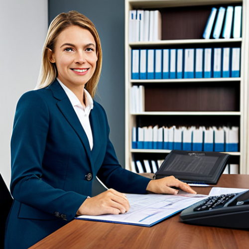 Confident Investment Advisor**

A professional investment advisor, fully clothed in a modest business attire, confidently sitting at a desk in a modern, well-lit office setting. Bookshelves and financial charts are subtly visible in the background. Perfect anatomy, correct proportions, natural pose. Safe for work, appropriate content, professional, family-friendly, high-quality image.

**