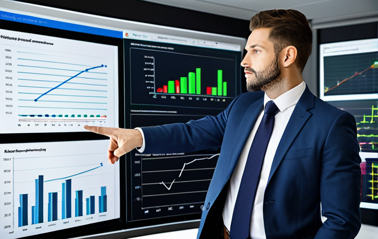 **

"A professional financial advisor in a modern office setting, fully clothed in a modest business suit, explaining investment strategies with charts and graphs on a screen. The advisor is pointing to key data points. Safe for work, professional, perfect anatomy, well-formed hands, appropriate attire, natural pose, high quality."

**