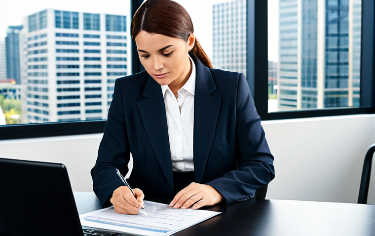 Financial Advisor at Work**

A professional financial advisor, fully clothed in modest business attire, assisting a client in a modern office setting, reviewing investment documents, appropriate content, safe for work, perfect anatomy, correct proportions, professional.

**