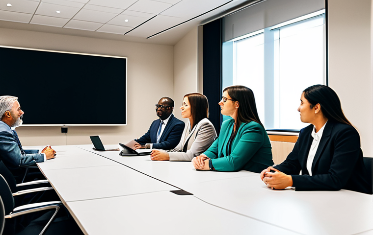 펀드투자상담사 직무에서의 커뮤니케이션 스킬 - **Image:** An investment advisor explaining financial concepts to a young couple using a visual aid ...