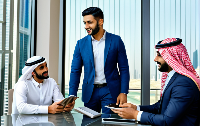 펀드투자상담사로서의 자기계발 방법 - Modern Financial Advisor Meeting**

"A professional financial advisor in a modest business suit, ful...