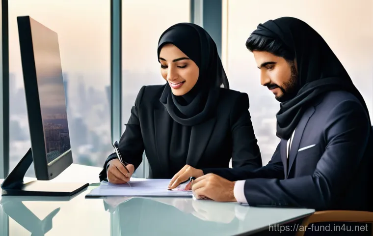 펀드투자상담사 관련 직무 워크숍 후기 - **Prompt 1: The Modern Arab Financial Advisor**
    A professional, approachable Arab financial advi...