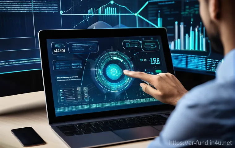 펀드투자상담사와 고객 데이터 관리 방법 - **A highly professional and warm female financial advisor, dressed in a modest business suit, gently...