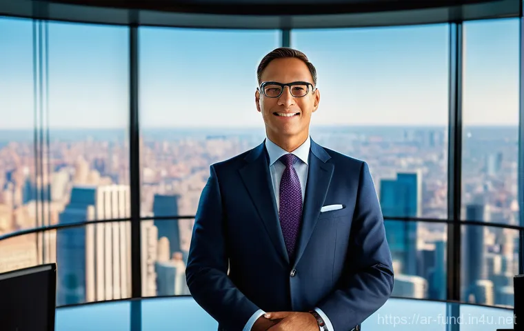 펀드투자상담사와 관련된 학습 자료 추천 - **Prompt:** A highly skilled and confident financial advisor, dressed in a sharp, modest business su...