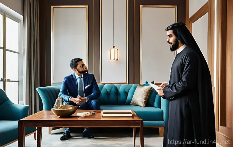 펀드투자상담사로서 필요한 소프트 스킬 - **Prompt:** "An empathetic Arab financial advisor, dressed in a tailored modern suit or a smart, wel...