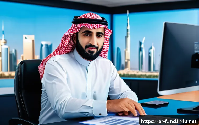 펀드투자상담사 자격증 응시자격 검토 - A professional Middle Eastern financial advisor in formal business attire, sitting confidently at a ...